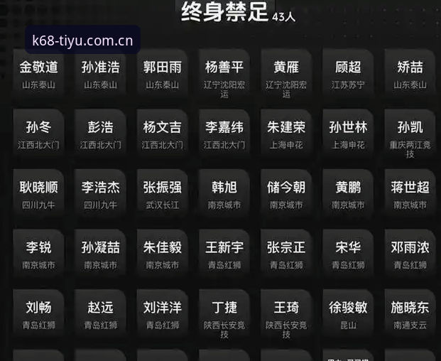 足协第三批禁足名单深度核查指南：KK体育官网资讯视角下的17人终身禁足与48人行业处罚
